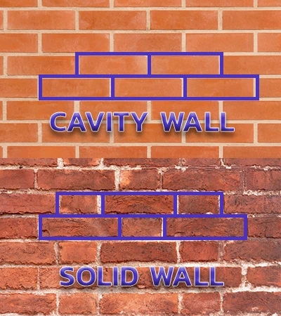 cavity wall vs solid wall
